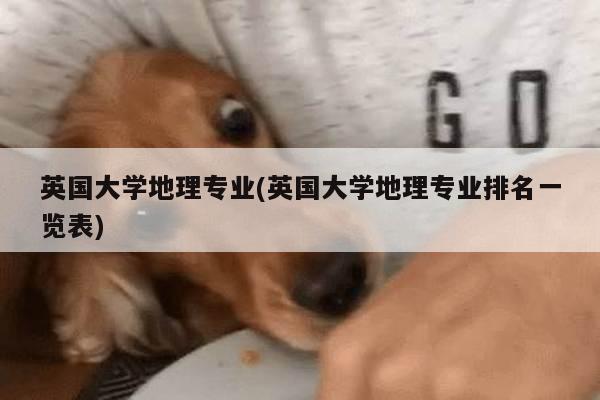 英国大学地理专业(英国大学地理专业排名一览表)