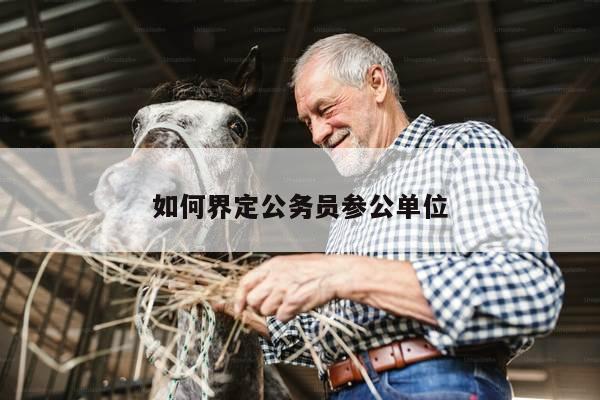 如何界定公务员参公单位