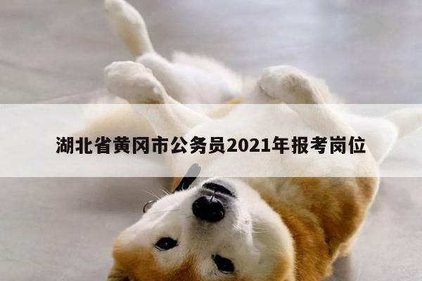 湖北省黄冈市公务员2021年报考岗位