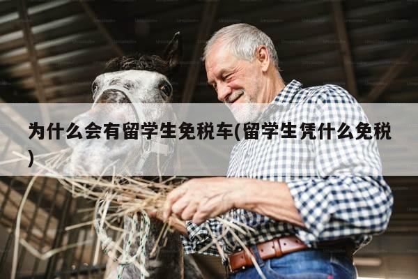 为什么会有留学生免税车(留学生凭什么免税)