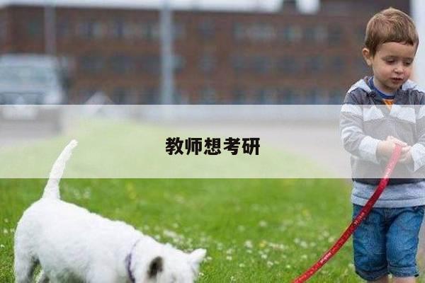 教师想考研