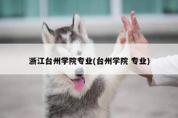 浙江台州学院专业(台州学院 专业)