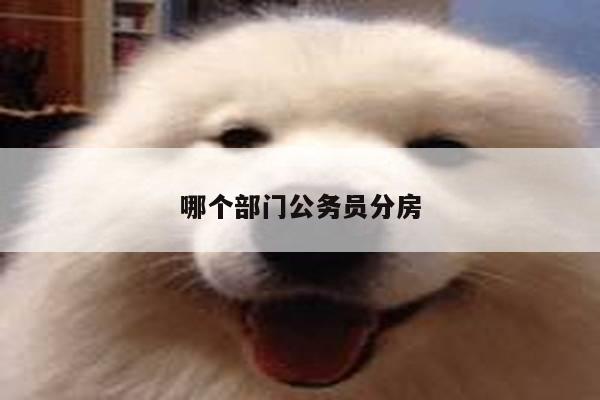 哪个部门公务员分房