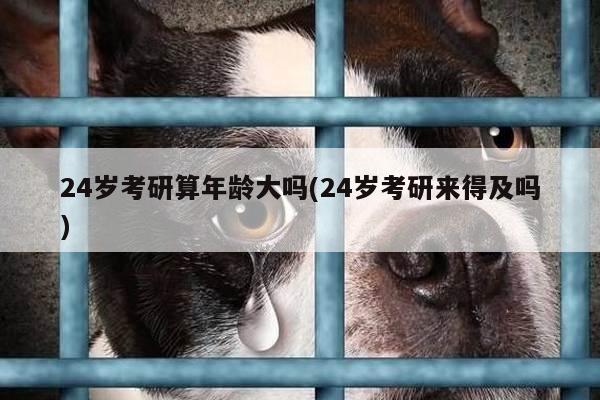 24岁考研算年龄大吗(24岁考研来得及吗)