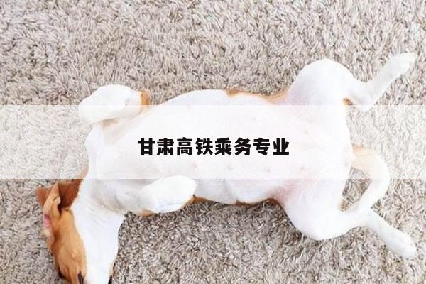 甘肃高铁乘务专业