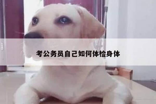 考公务员自己如何体检身体