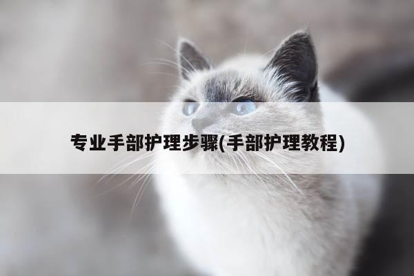 专业手部护理步骤(手部护理教程)