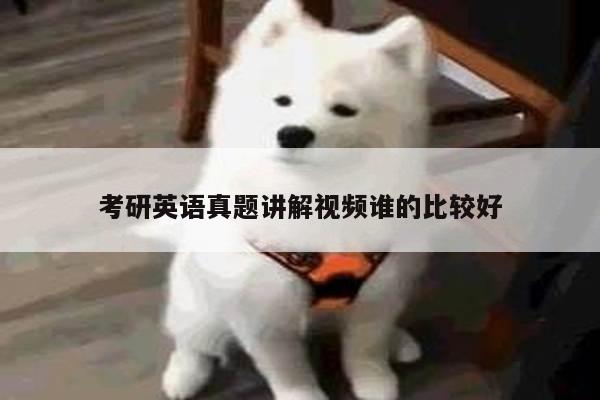 考研英语真题讲解视频谁的比较好
