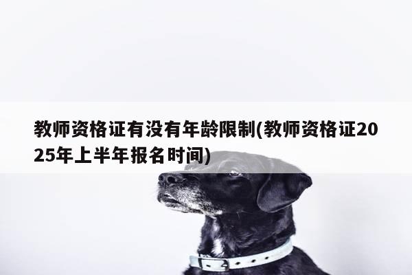 教师资格证有没有年龄限制(教师资格证2025年上半年报名时间)