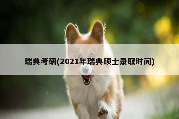 瑞典考研(2021年瑞典硕士录取时间)