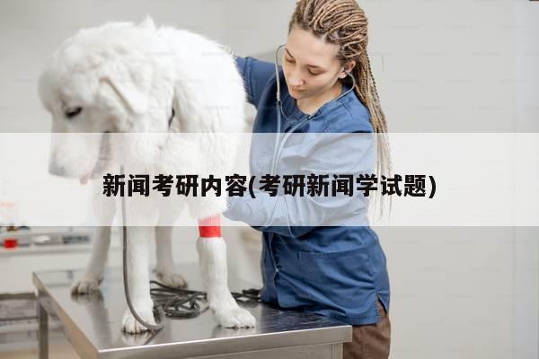 新闻考研内容(考研新闻学试题)