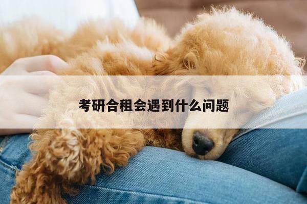 考研合租会遇到什么问题