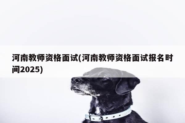 河南教师资格面试(河南教师资格面试报名时间2025)