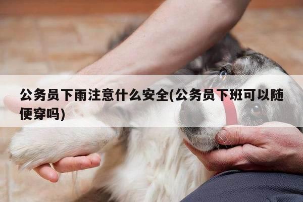 公务员下雨注意什么安全(公务员下班可以随便穿吗)