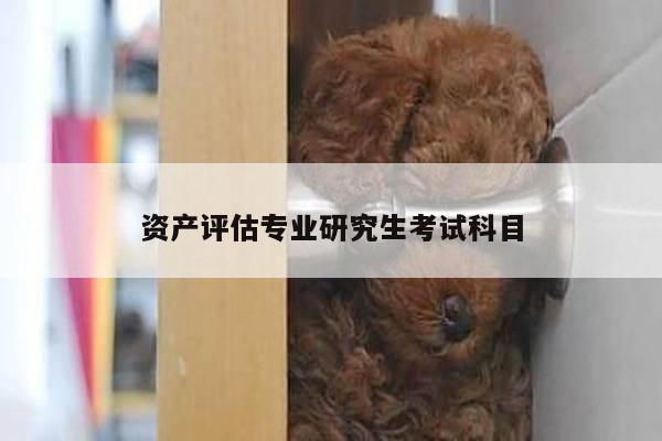 资产评估专业研究生考试科目
