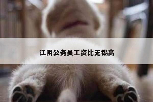 江阴公务员工资比无锡高