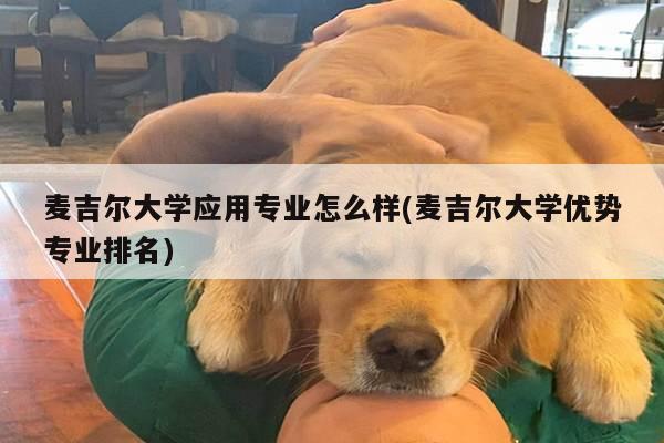 麦吉尔大学应用专业怎么样(麦吉尔大学优势专业排名)