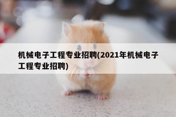 机械电子工程专业招聘(2021年机械电子工程专业招聘)