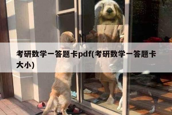 考研数学一答题卡pdf(考研数学一答题卡大小)