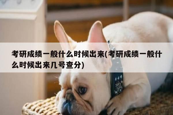 考研成绩一般什么时候出来(考研成绩一般什么时候出来几号查分)