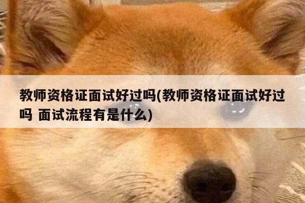 教师资格证面试好过吗(教师资格证面试好过吗 面试流程有是什么)
