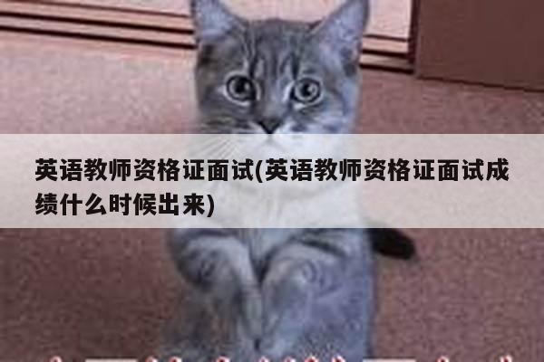 英语教师资格证面试(英语教师资格证面试成绩什么时候出来)