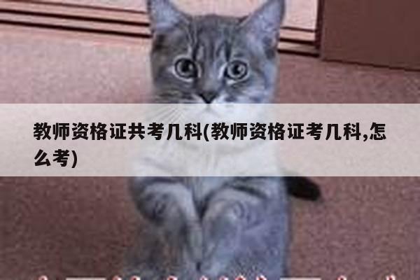 教师资格证共考几科(教师资格证考几科,怎么考)