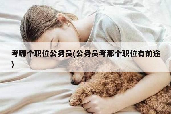考哪个职位公务员(公务员考那个职位有前途)