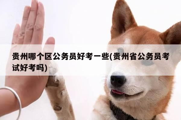 贵州哪个区公务员好考一些(贵州省公务员考试好考吗)