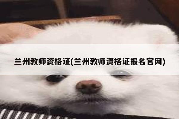兰州教师资格证(兰州教师资格证报名官网)