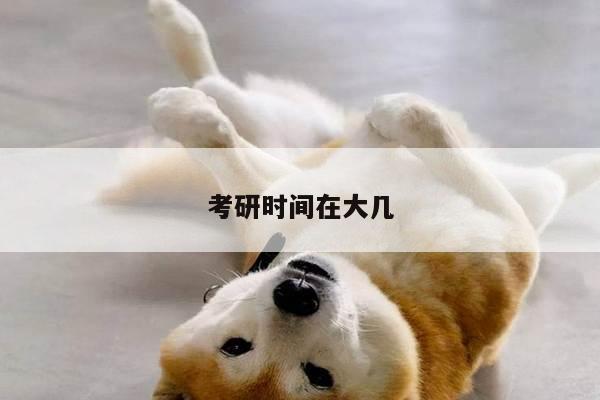 考研时间在大几