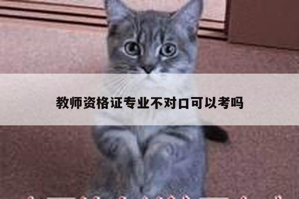 教师资格证专业不对口可以考吗