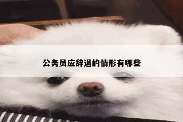 公务员应辞退的情形有哪些