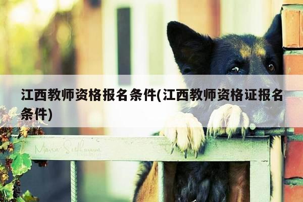 江西教师资格报名条件(江西教师资格证报名条件)