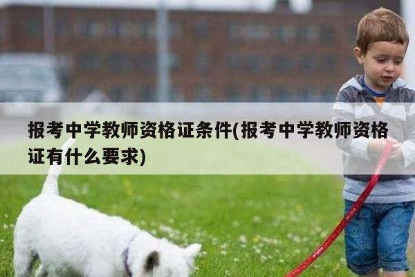 报考中学教师资格证条件(报考中学教师资格证有什么要求)
