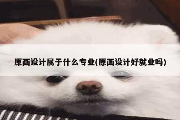 原画设计属于什么专业(原画设计好就业吗)