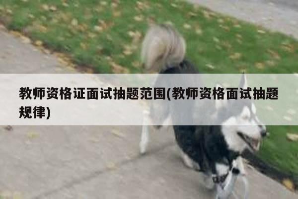 教师资格证面试抽题范围(教师资格面试抽题规律)