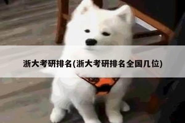 浙大考研排名(浙大考研排名全国几位)