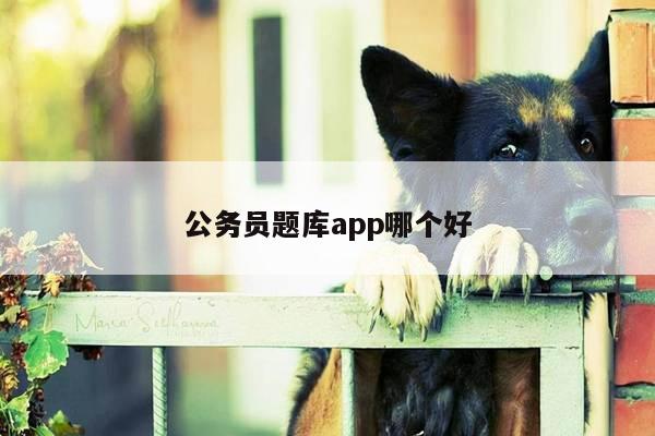 公务员题库app哪个好