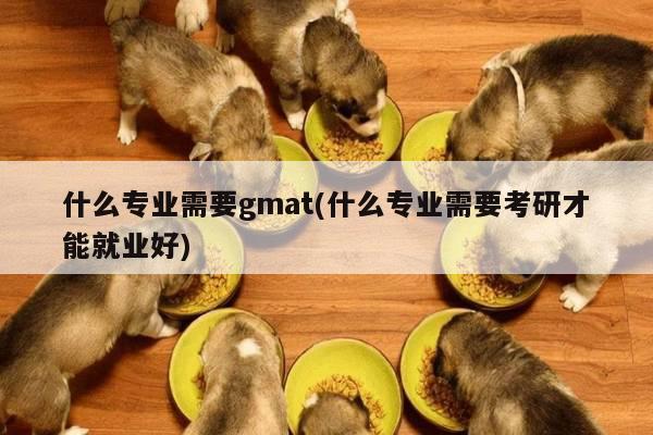 什么专业需要gmat(什么专业需要考研才能就业好)