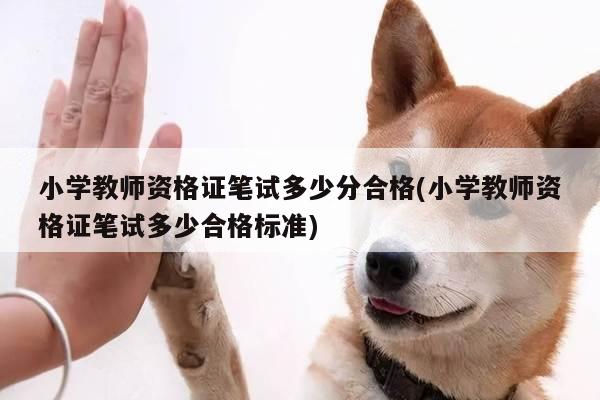 小学教师资格证笔试多少分合格(小学教师资格证笔试多少合格标准)