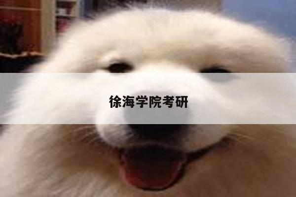 徐海学院考研