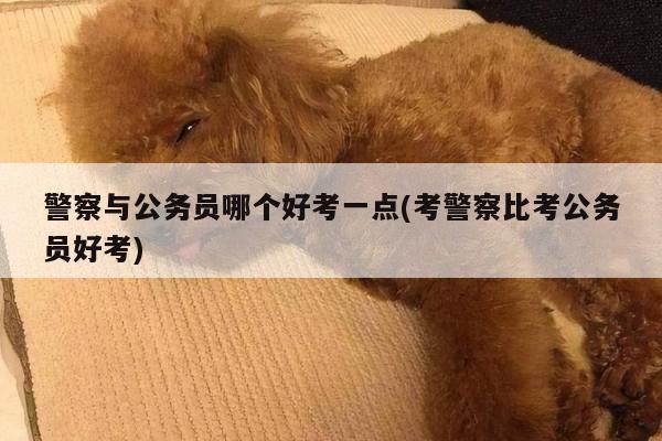 警察与公务员哪个好考一点(考警察比考公务员好考)