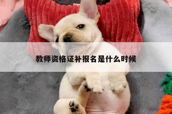 教师资格证补报名是什么时候