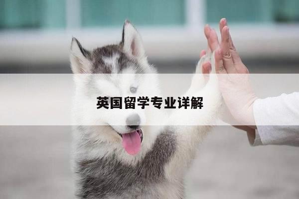 英国留学专业详解