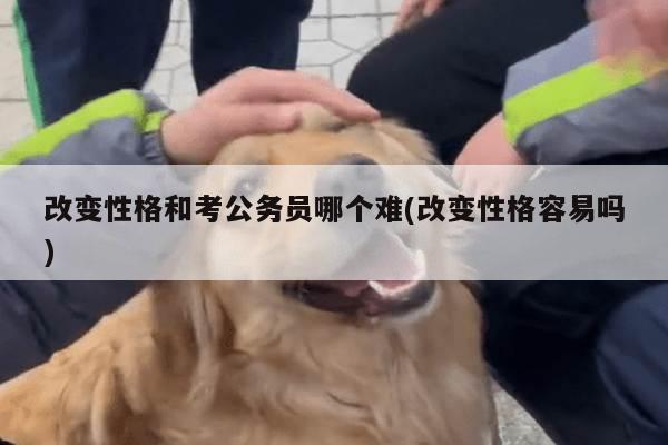 改变性格和考公务员哪个难(改变性格容易吗)