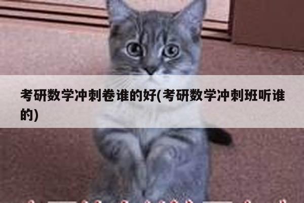 考研数学冲刺卷谁的好(考研数学冲刺班听谁的)